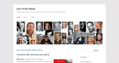Desktop Screenshot of jewoftheweek.net